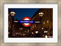 Framed England, London Subway, Tube Entrance