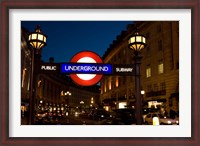 Framed England, London Subway, Tube Entrance