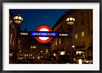 Framed England, London Subway, Tube Entrance