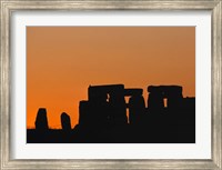 Framed England, Salisbury Plain, Stonehenge Sunset