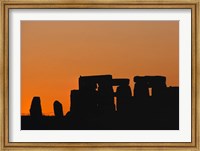 Framed England, Salisbury Plain, Stonehenge Sunset
