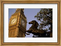 Framed Big Ben Clock Tower, London, England