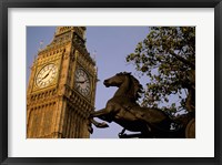 Framed Big Ben Clock Tower, London, England