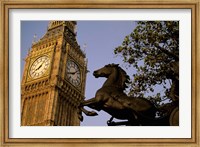 Framed Big Ben Clock Tower, London, England