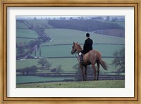 Framed Man on horse, Leicestershire, England