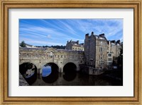 Framed River Avon Bridge with Reflections, Bath, England