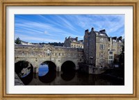 Framed River Avon Bridge with Reflections, Bath, England