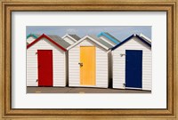 Framed Bath Houses in Paignton, Devon, England