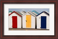 Framed Bath Houses in Paignton, Devon, England