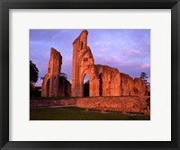 Framed Glastonbury Abbey, England