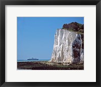 Framed England, County Kent, White Cliffs of Dover, Ship