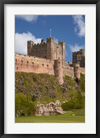 Framed Bamburgh Castle, Bamburgh, Northumberland, England