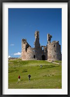 Framed Dunstanburgh Castle Ruins, Northumberland, England