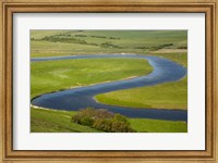 Framed River Cuckmere, near Seaford, East Sussex, England