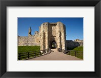 Framed Warkworth Castle, Warkworth, Northumberland, England