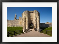 Framed Warkworth Castle, Warkworth, Northumberland, England