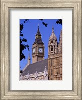 Framed Big Ben and Houses of Parliament, London, England