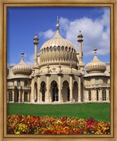 Framed Royal Pavilion in Brighton, East Sussex, England