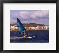 Framed Marine Lake Windsurfer, Wirral, Merseyside, England