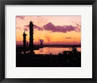 Framed Power Stations and Industry, Runcorn, Merseyside, England
