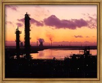 Framed Power Stations and Industry, Runcorn, Merseyside, England