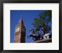 Framed Big Ben and Statue of Boadicea, London, England