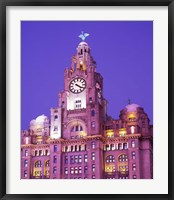 Framed Liver Building, Liverpool, Merseyside, England