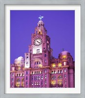 Framed Liver Building, Liverpool, Merseyside, England