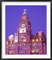Framed Liver Building, Liverpool, Merseyside, England
