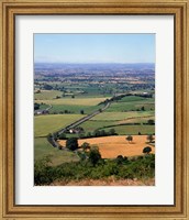 Framed Farmland from Sutton Bank, North Yorkshire, England