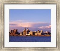 Framed Liverpool Skyline, Merseyside, England