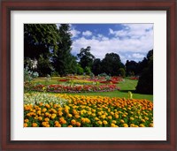 Framed Jephson Gardens at Royal Leamington Spa, Warwickshire, England