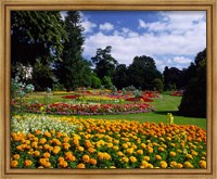 Framed Jephson Gardens at Royal Leamington Spa, Warwickshire, England