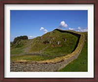 Framed Hadrian's Wall, Northumberland, England