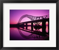 Framed Runcorn Bridge, Cheshire, England