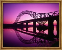 Framed Runcorn Bridge, Cheshire, England