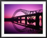 Framed Runcorn Bridge, Cheshire, England