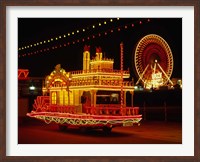 Framed Show Boat and Blackpool Illuminations, Lancashire, England