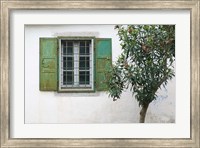 Framed Courtyard Detail, Limonos Monastery, Filia, Lesvos, Mithymna, Aegean Islands, Greece