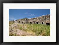Framed Detail of Old Fortress, Sigri, Lesvos, Mithymna, Northeastern Aegean Islands, Greece