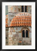 Framed Detail of Panaghias Myrsiniotisis Chapel above the Limonos Monastery, Filia, Lesvos, Greece