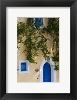 Framed Detail of Pastel Colored Condo, Assos, Kefalonia, Ionian Islands, Greece