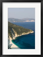 Framed Greece, Ionian Islands, Kefalonia Myrtos coastline