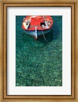 Framed Greece, Ionian Islands, Kefalonia, Fishing Boat