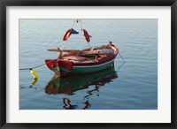 Framed Harbor Fishing Boat, Lesvos, Mytilini, Aegean Islands, Greece