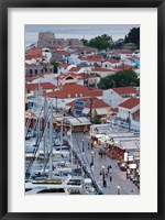 Framed Harbor View, Pythagorio, Samos, Aegean Islands, Greece