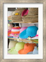 Framed Hats for Sale, Kokkari, Samos, Aegean Islands, Greece
