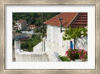 Framed Hillside Vacation Villa Detail, Assos, Kefalonia, Ionian Islands, Greece