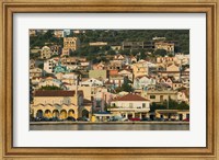 Framed Morning View of Town from Argostoli Bay, Argostoli, Kefalonia, Ionian Islands, Greece