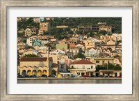 Framed Morning View of Town from Argostoli Bay, Argostoli, Kefalonia, Ionian Islands, Greece